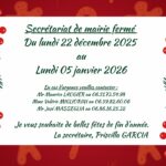 Fermeture du secrétariat de mairie