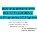Secrétariat de mairie fermé
